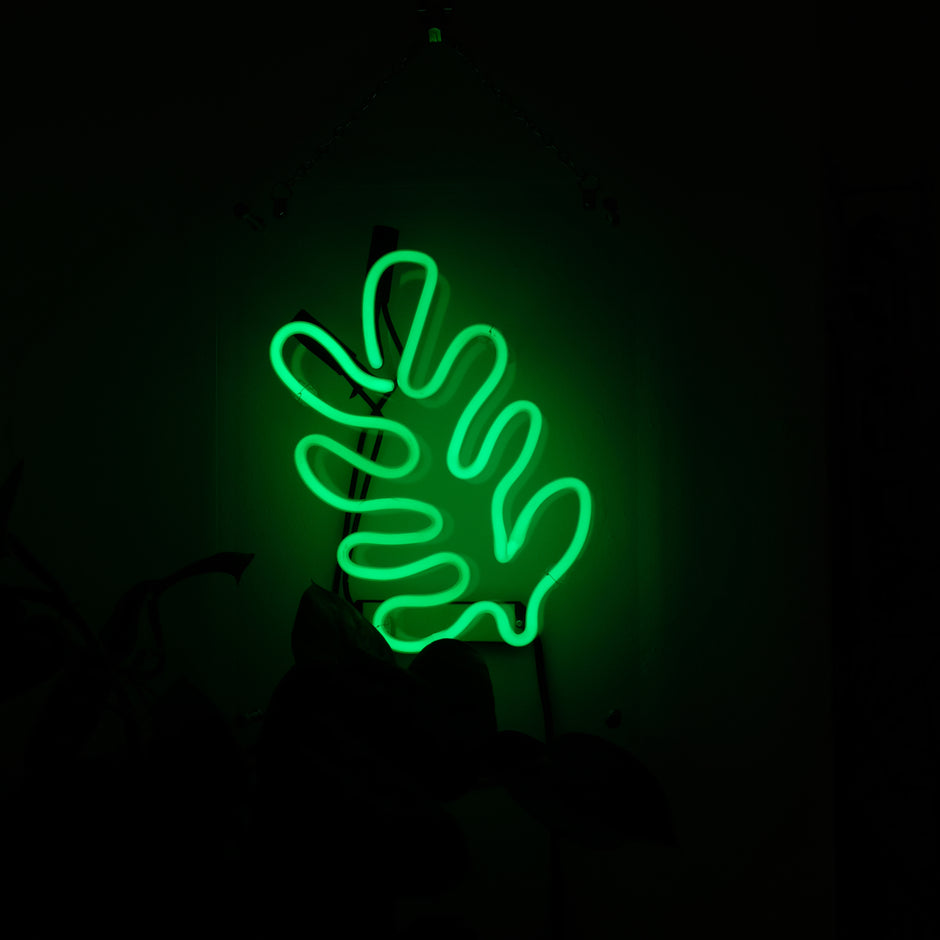 Neon Monstera Leaf from Jorum Studio Pop Up 2019